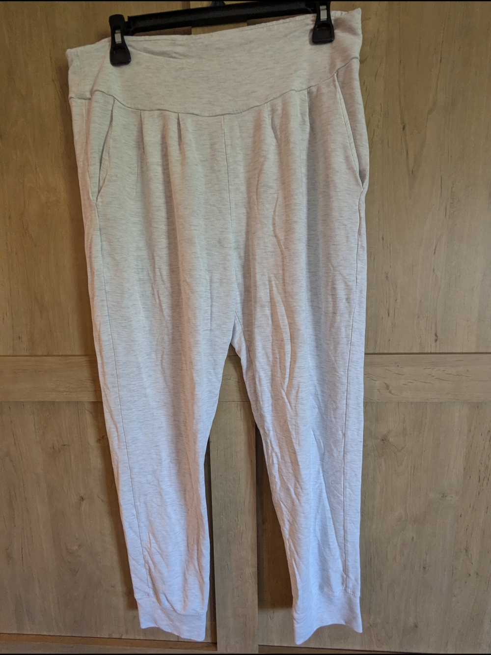 Hatch Maternity Heather Light Gray Jogger Pants